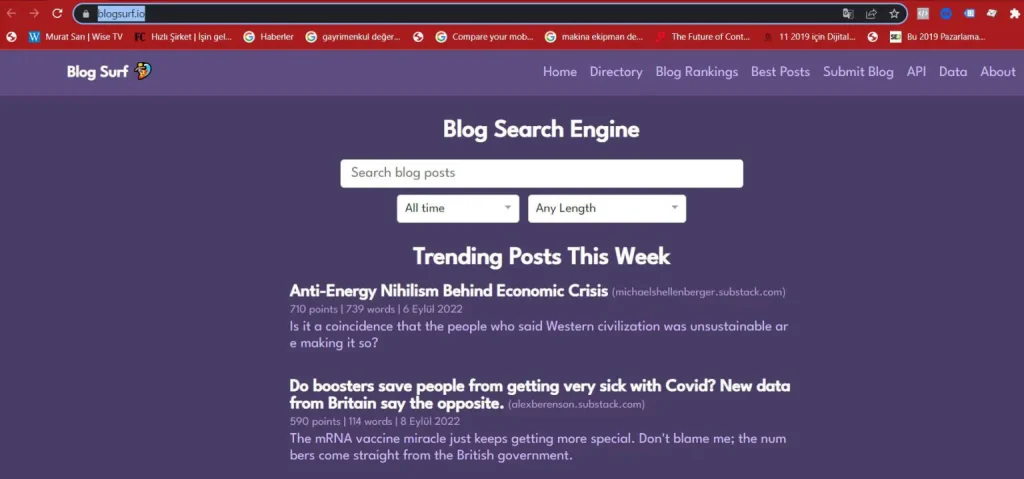 Blogsurf.io یک موتور جستجوی وبلاگ جایگزین گوگل است 